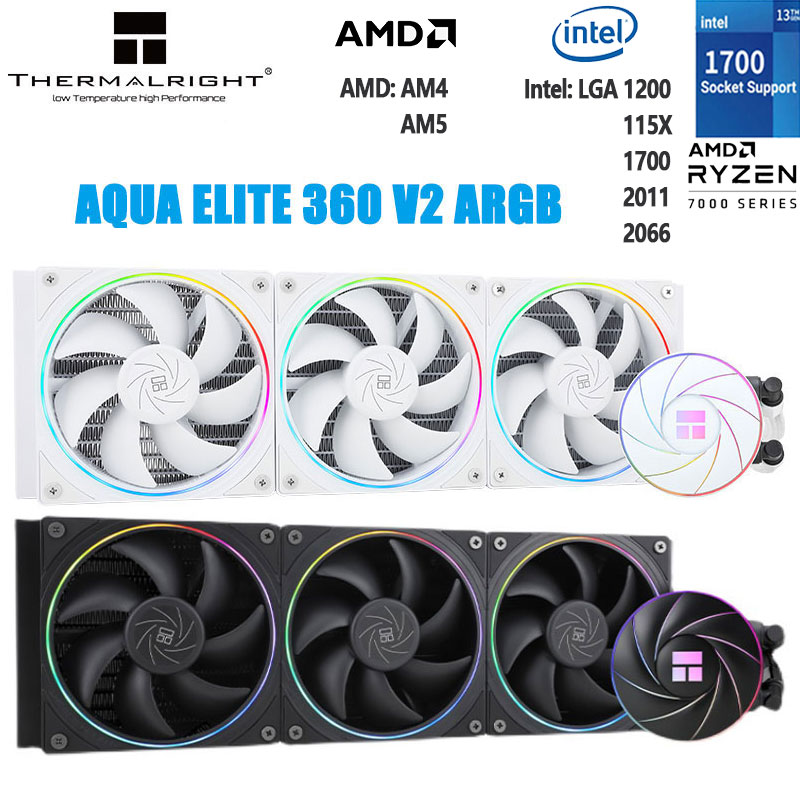 Aio Liquid Cooler - Thermalright AQUA ELITE 360 V2 White