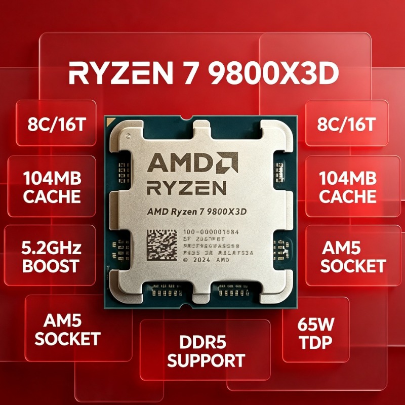 Gaming Processor R7 9800X3D X3 - đánh giá và giá Cpu Fan