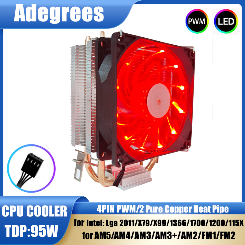 2 Heat-pipes CPU Cooler Tower  - đánh giá và giá Cpu Cooler
