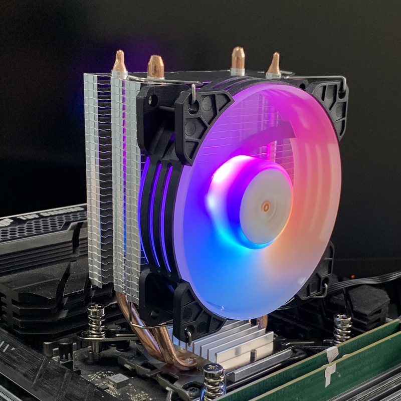 2 Heat Pipes ARGB CPU Cooler T - đánh giá và giá Air Cooler Cpu